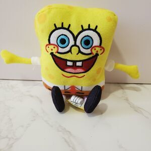 Spongebob Squarepants Plush Figure 6" Embroidered Viacom 2021 Nickelodeon
